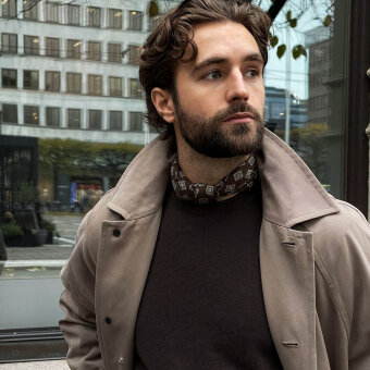 Portia - Portia - Bandana wool/silk | Charmeklud Brown