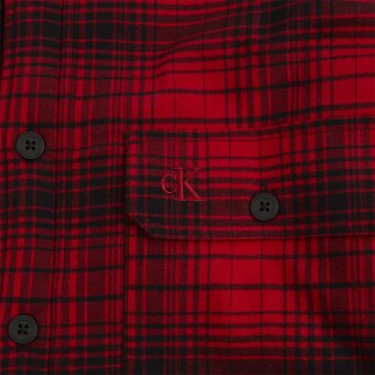 Calvin Klein - Calvin Klein - Sherpa | Overshirt - Salsa black