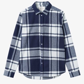 LES DEUX - Les Deux - Jeremy flannel shirt | Skovmandsskjorte Navy Ivory