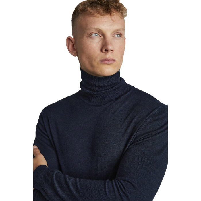 Matinique - Matinique - Merino rollneck | Rullekrave Dark navy
