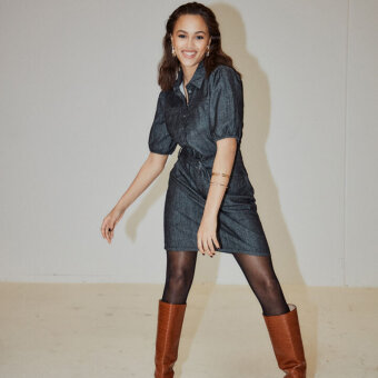 Pulz Jeans ( Dame )  - PULZ - PZCASSANDRA DRESS | DENIMKJOLE