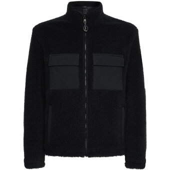 Calvin Klein - Calvin Klein - Mix media fleece jacket | Jakke Sort