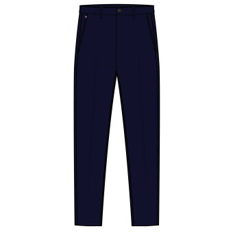 Tommy Hilfiger  - Tommy Hilfiger - Denton solid wool look | Bukser Dark ash