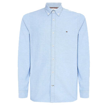 Tommy Hilfiger  - Tommy Hilfiger - Core Stretch Slim Oxford | Skjorte Shirt Blue