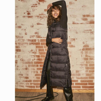 Sisters Point ( Dame ) - SISTERS POINT - DEA-VE1 | VEST BLACK CAMEL