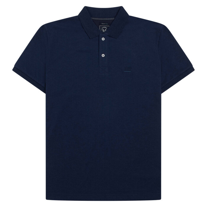 Signal - Signal - Nicky Organic | Polo T-shirt Marine Blue Melange