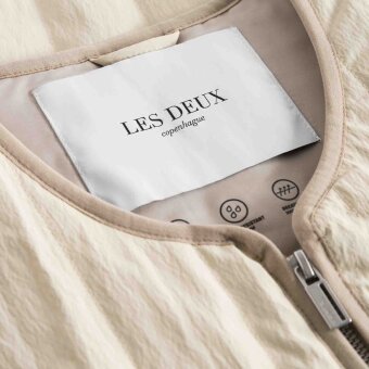 LES DEUX - Les Deux - Max crincle | Vest Oyster gray