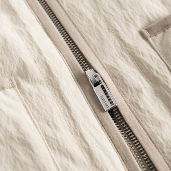 LES DEUX - Les Deux - Max crincle | Vest Oyster gray