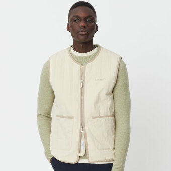 LES DEUX - Les Deux - Max crincle | Vest Oyster gray