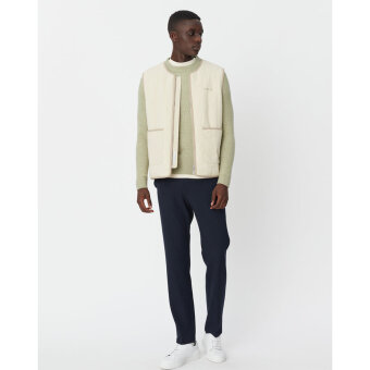 LES DEUX - Les Deux - Max crincle | Vest Oyster gray