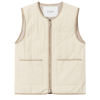 LES DEUX - Les Deux - Max crincle | Vest Oyster gray