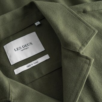 LES DEUX - Les Deux - Joe twill shirt | Skjorte Olive night 