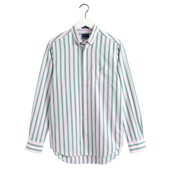 Gant - Gant - Pastel oxford stripe | Skjorte Peony pink