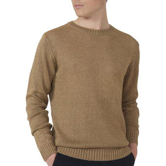 Oscar Jacobson - Oscar Jacobson - Adrian roundneck | Strik Suede beige