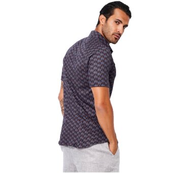Desoto - Desoto - 51431 BD | K/Æ Skjorte navy orange palms