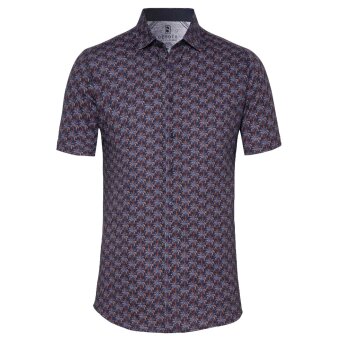 Desoto - Desoto - 51431 BD | K/Æ Skjorte navy orange palms