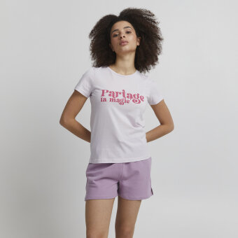 ICHI ( Dame ) - ICHI - IHCAMINO SS10 | T-SHIRT LAVENDER FOG ICHI ( Dame ) - ICHI - IHCAMINO SS10 | T-SHIRT LAVENDER FOG