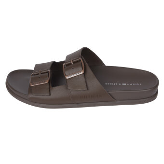 Tommy Hilfiger  - Tommy Hilfiger - TH Leather buckle | Sandal Cocoa