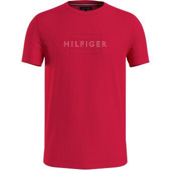Tommy Hilfiger  - Tommy Hilfiger - Linear flag tee | T-shirt Red alert