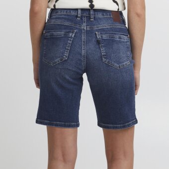 Pulz Jeans ( Dame )  - PULZ - PZTENNA | SHORTS DARK BLUE DENIM