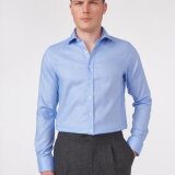 Oscar Jacobson - Oscar Jacobson - Slim Fit Shirt | Skjorte Light Blue