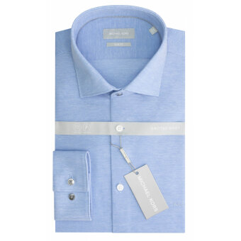 Michael Kors - Michael Kors - Solid Pique Shirt | Skjorte Light Blue