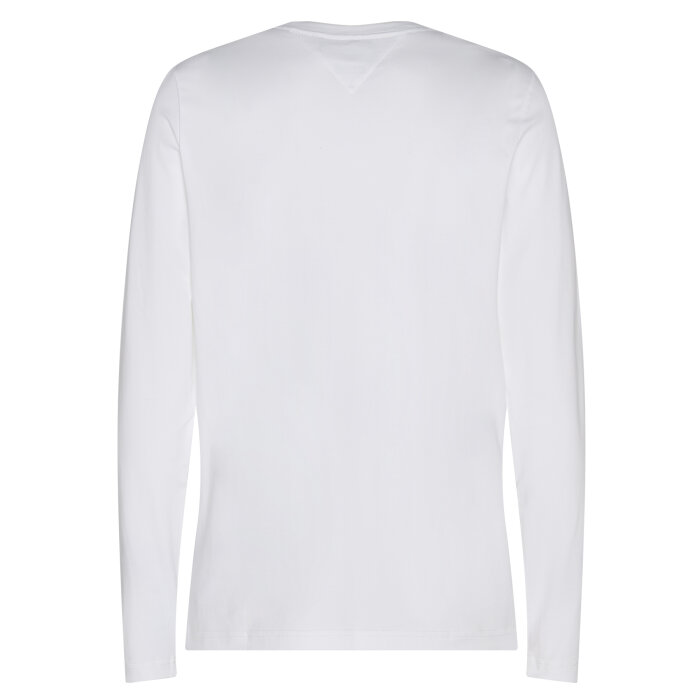 Tommy Hilfiger  - Tommy Hilfiger - TH stretch slim fit LS tee | T-shirt White