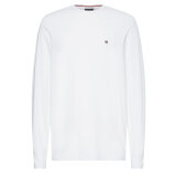 Tommy Hilfiger  - Tommy Hilfiger - TH stretch slim fit LS tee | T-shirt White