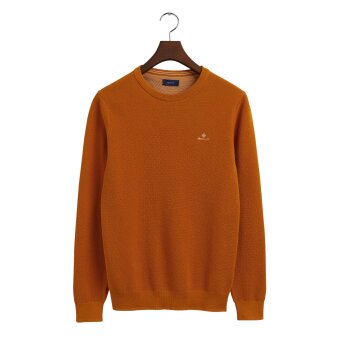 Gant - Gant - Cotton pique c-neck | Strik Mustard orange