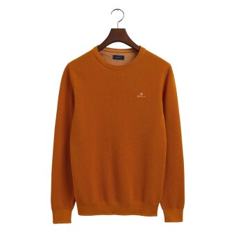 Gant - Gant - Cotton pique c-neck | Strik Mustard orange