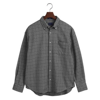 Gant - Gant - Houndstooth shirt | Skjorte Black 