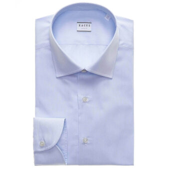 Xacus - Xacus - Cutaway shirt | Tailored fit Skjorte Light Blue Strib