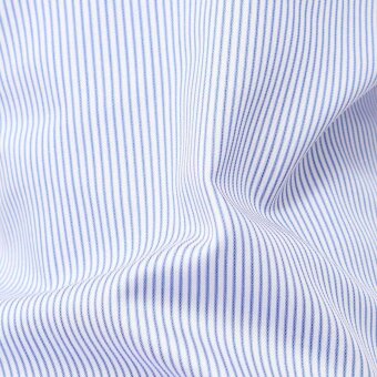 Xacus - Xacus - Cutaway shirt | Tailored fit Skjorte Light Blue Strib