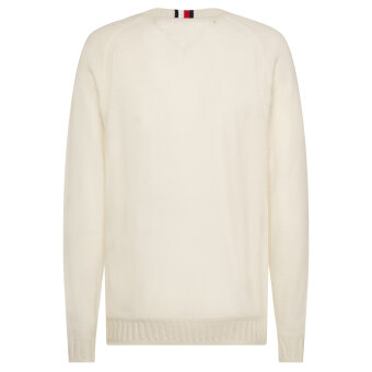 Tommy Hilfiger  - Tommy Hilfiger - Multi lambswool c-neck | Strik Ivory