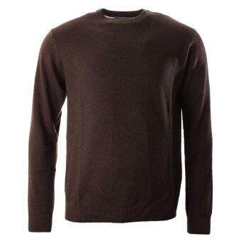 Limited Edition - Limited Edition - Crew wool sweater | Strik Dark brown