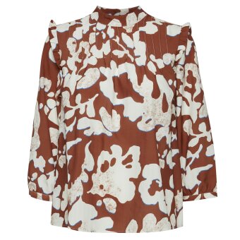 Pulz Jeans ( Dame )  - PULZ - PZMADA BLO | SKJORTE HENNA PRINTED