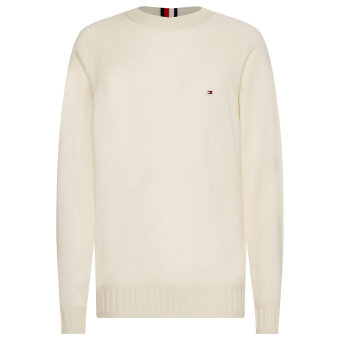 Tommy Hilfiger  - Tommy Hilfiger - Multi lambswool c-neck | Strik Ivory