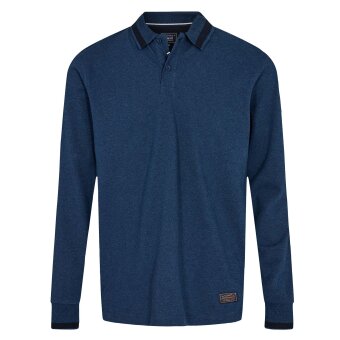 Signal - Signal - Lean | Polo T-shirt  LS marine blue melange
