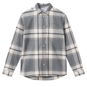 LES DEUX - Les Deux - Jeremy flannel shirt | Overshirt Grey/raven