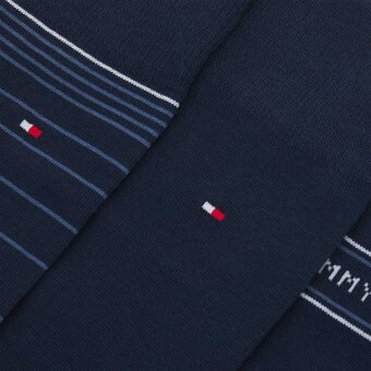 Tommy Hilfiger  - Tommy Hilfiger - 4-pack socks box | Sokker Navy
