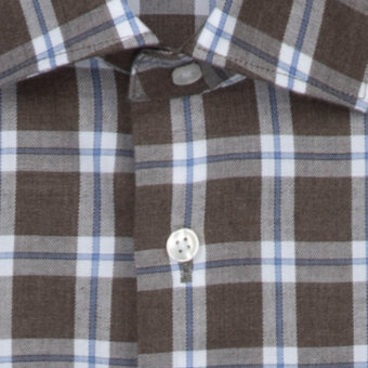 Seidensticker - Seidensticker - Kent shirt 655640 | Slim fit Skjorte Brown 