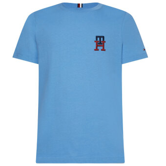 Tommy Hilfiger  - Tommy Hilfiger - Essential monogram | T-shirt Sky cloud