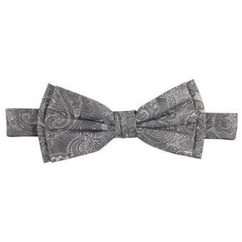 Portia - Portia - Paisley Silk Bow Tie | Sløjfe Grå 