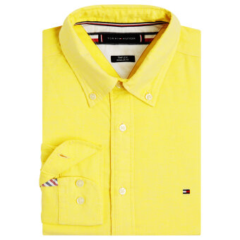 Tommy Hilfiger  - Tommy Hilfiger - 1985 flex oxford RF | Skjorte Vivid yellow