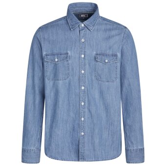 Signal - Signal - Per chambray shirt | Skjorte Light blue