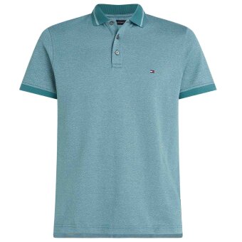 Tommy Hilfiger  - Tommy Hilfiger - Pretwist mouline tip. | Polo T-shirt Frosted green