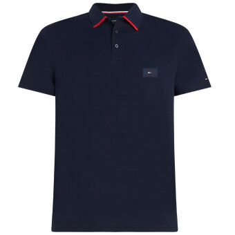 Tommy Hilfiger  - Tommy Hilfiger - Under collar regular | Polo t-shirt Desert sky