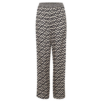Pulz Jeans ( Dame )  - PULZ - PZSHARON PANTS | BUKS BLACK PRINTED