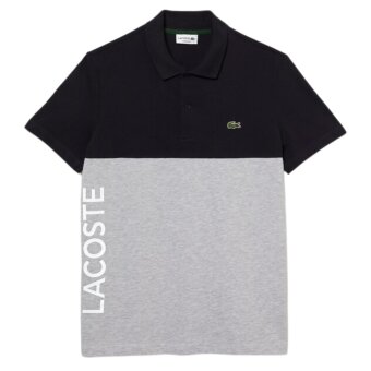 Lacoste - Lacoste - Ribbed collar | Polo t-shirt Abysm/silver