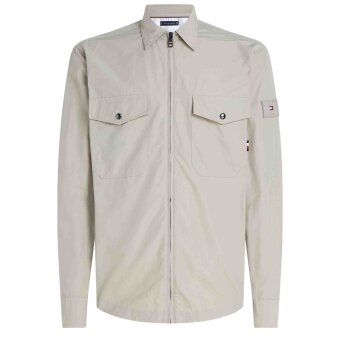 Tommy Hilfiger  - Tommy Hilfiger - Paper touch | Overshirt Stone 